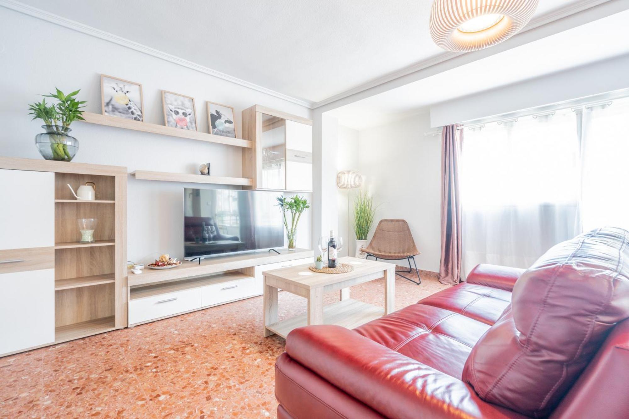 Apartamento Familiar En Avenida Del Puerto Valencia Exterior photo